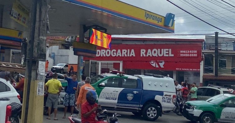 Frentista é baleado no posto Ipiranga do bairro Petrópolis, em Manaus