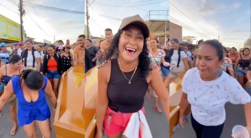 “Garanhão das mulheres” morre e amantes disputam para carregar o caixão