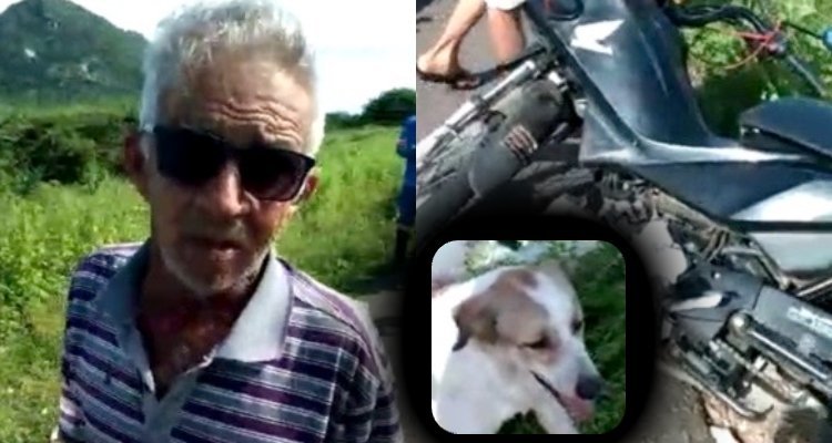 Idoso recebe ‘carinho’ da população após b4lear e arr4star cachorro pela rua; veja vídeo