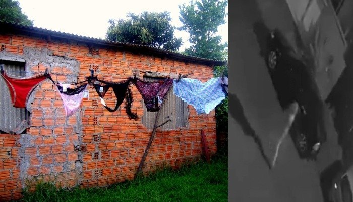 Ladrão tar4do invade casa de vizinhas para cheirar calcinhas; veja vídeo