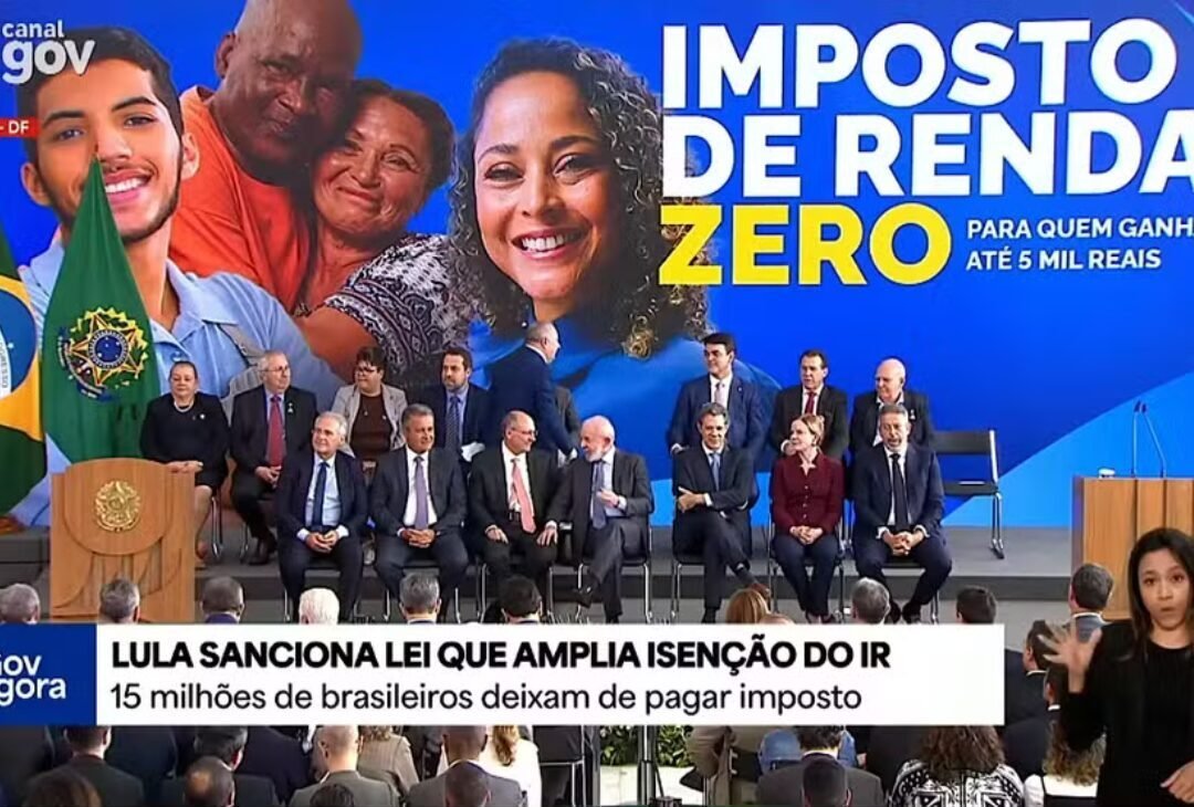 Lula sanciona lei que amplia isenção do IR e cria descontos até R$ 7.350