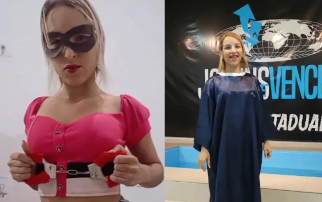 “Morri para viver”: ex-Arlequina de Manaus larga prostituição e se batiza em igreja evangélica