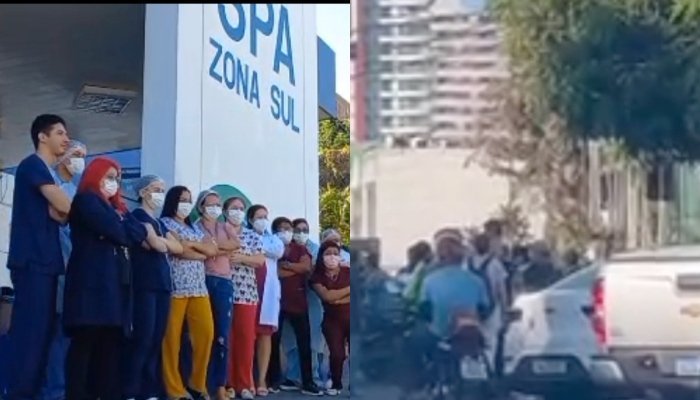Movimento “Braços Cruzados”: enfermeiros fazem paralisação em frente às unidades de saúde de Manaus