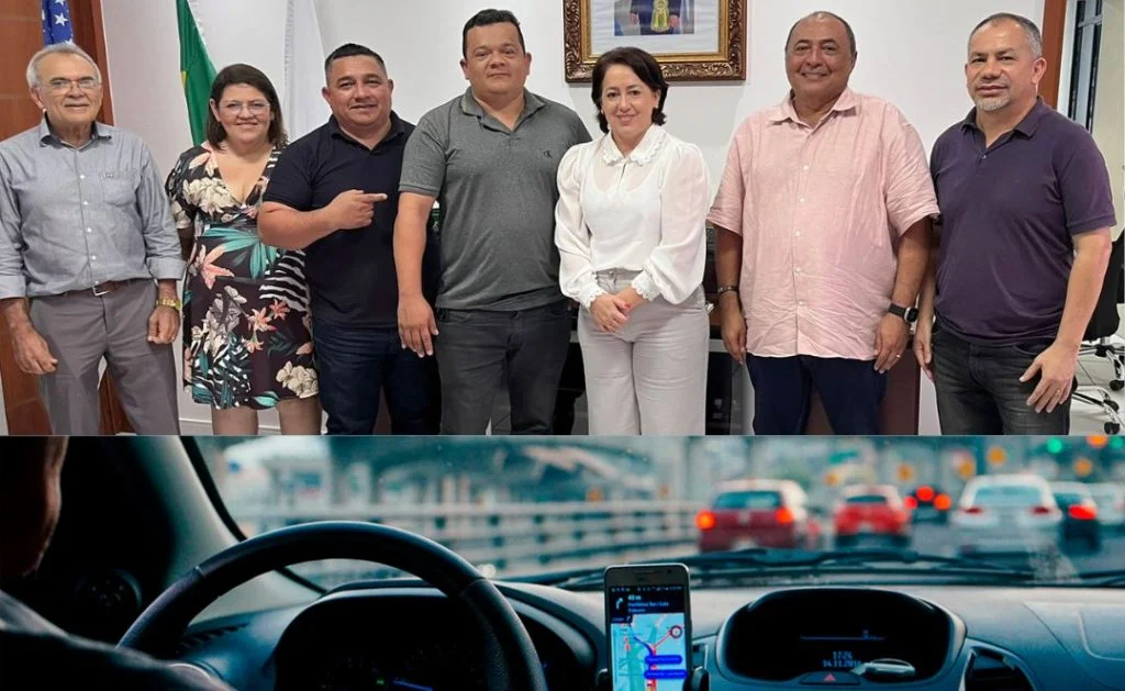 Superintendente Regional do Trabalho (SRT-AM), junto com lideranças dos motoristas e CUT, debatem PL que regulamenta o trabalho de motoristas de App