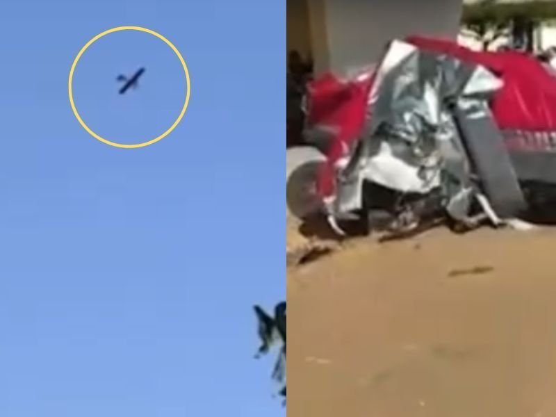 Urgente: Avião de pequeno porte cai em Teresina; veja vídeo